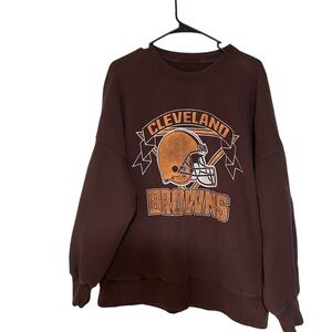 NFL Cleveland Browns Crewneck Sweater - Brown